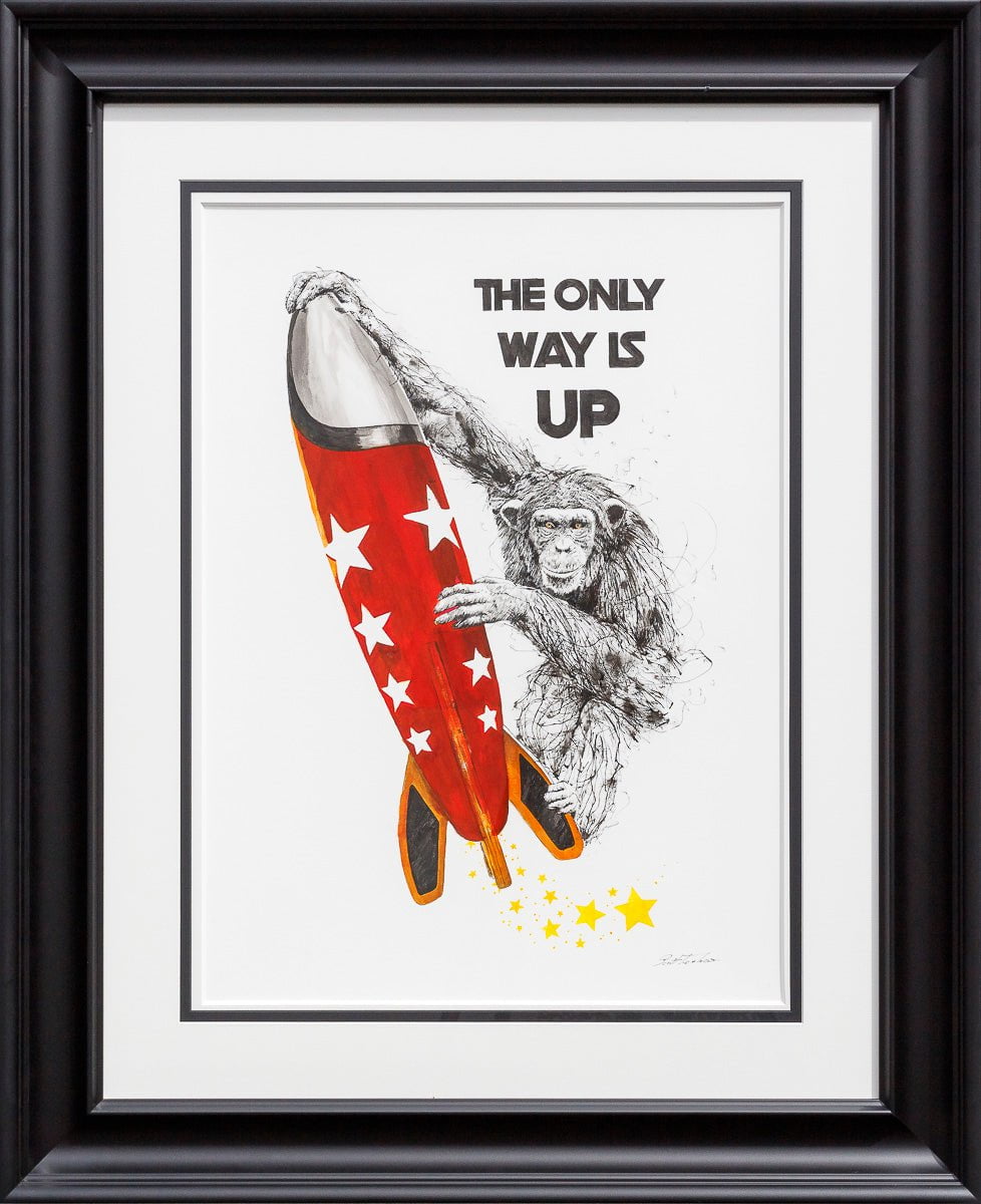 The Only Way Is Up Scott Tetlow Framed