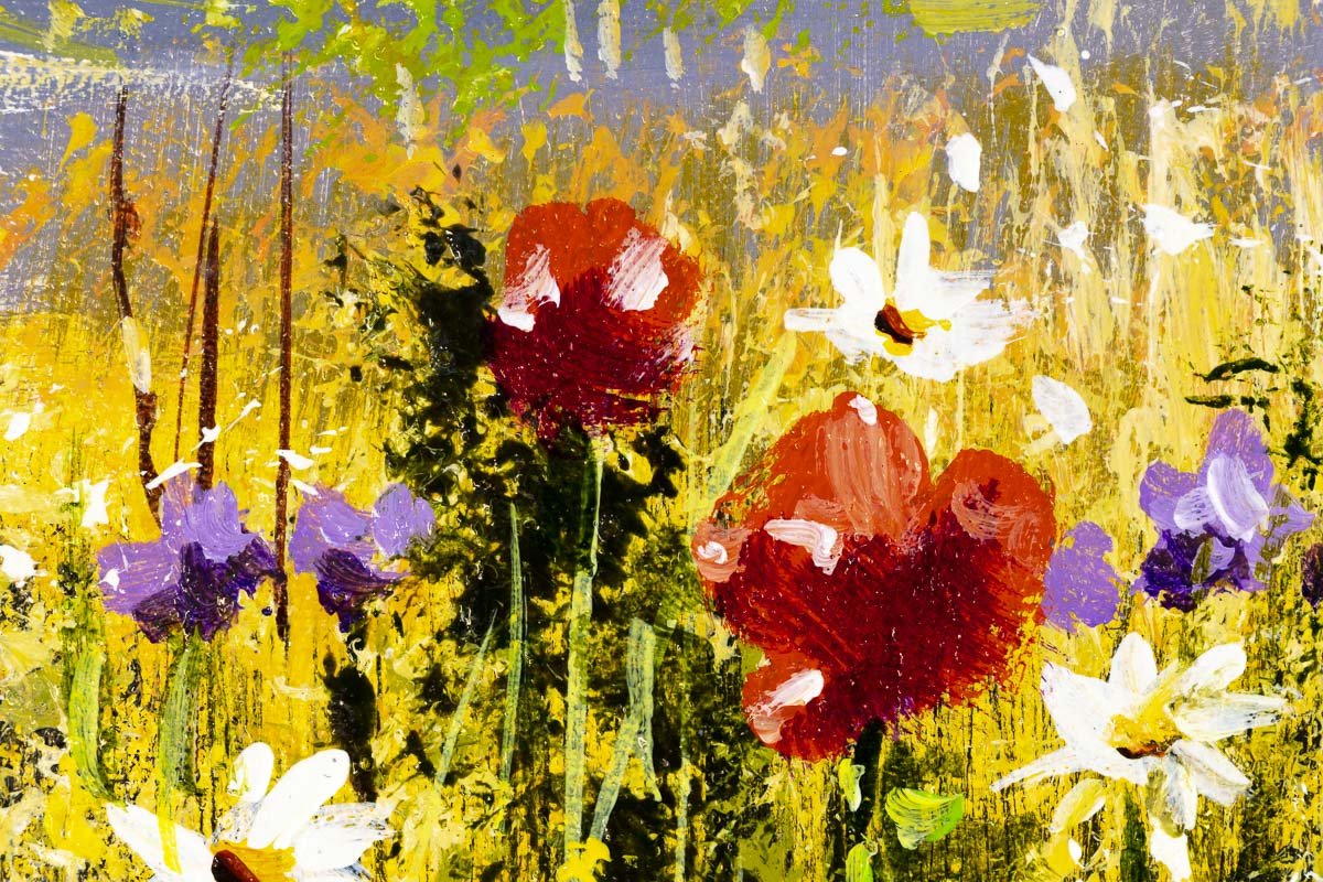 Watching the Wildflowers Blossom - Original Allan Morgan Framed