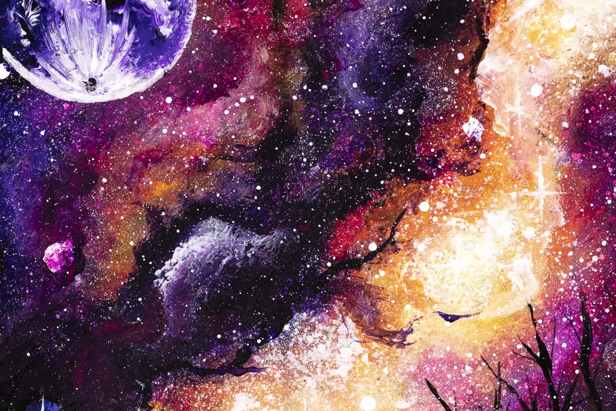 Cosmic Sky - Original Becky Smith Framed