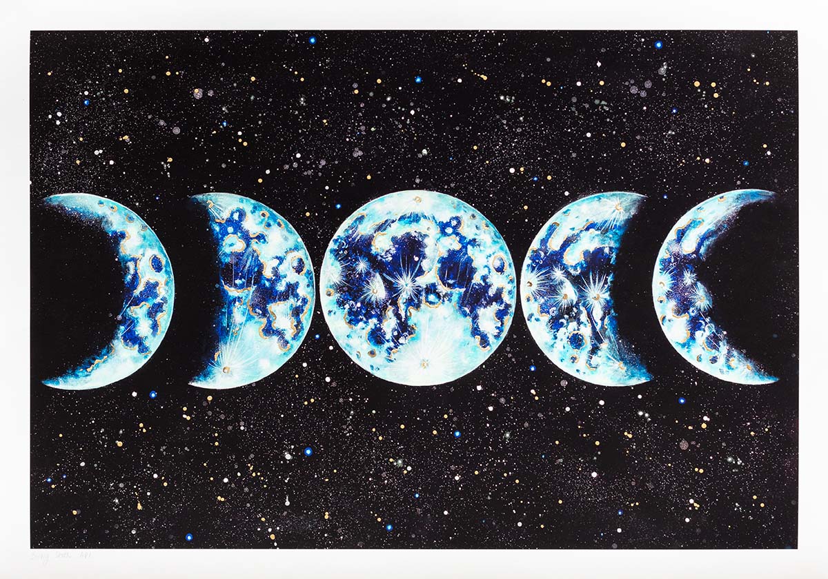 Moon Phases - Artist Proof Becky Smith Artist Proof 2 / Unframed Paper