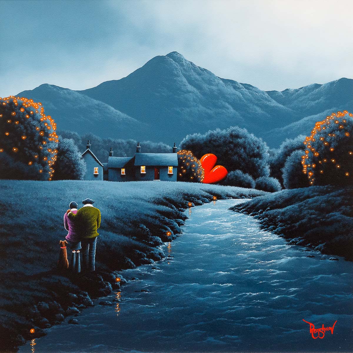 Another Night With You - Original David Renshaw Framed