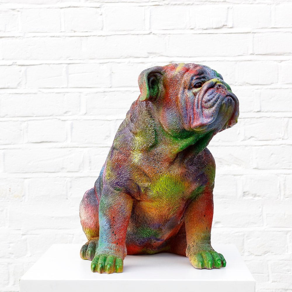 Bulldog II - Original Sculpture Jeremy Olsen Framed