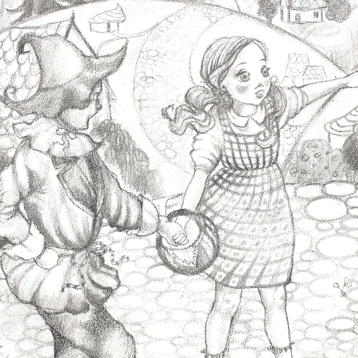 Wonderful Wizard of Oz - Original Sketch - SOLD