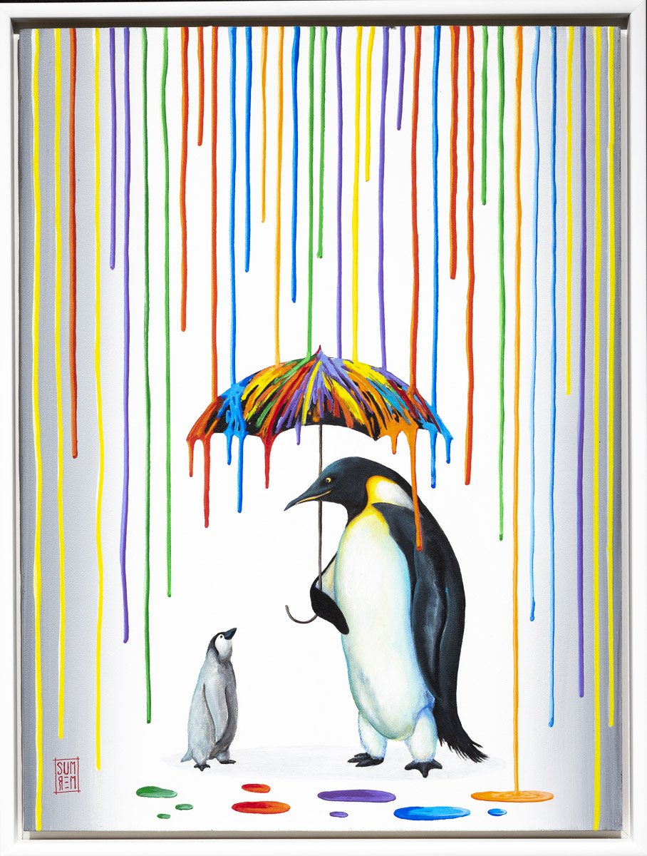 Rain Showers - Original Michael Summers Framed