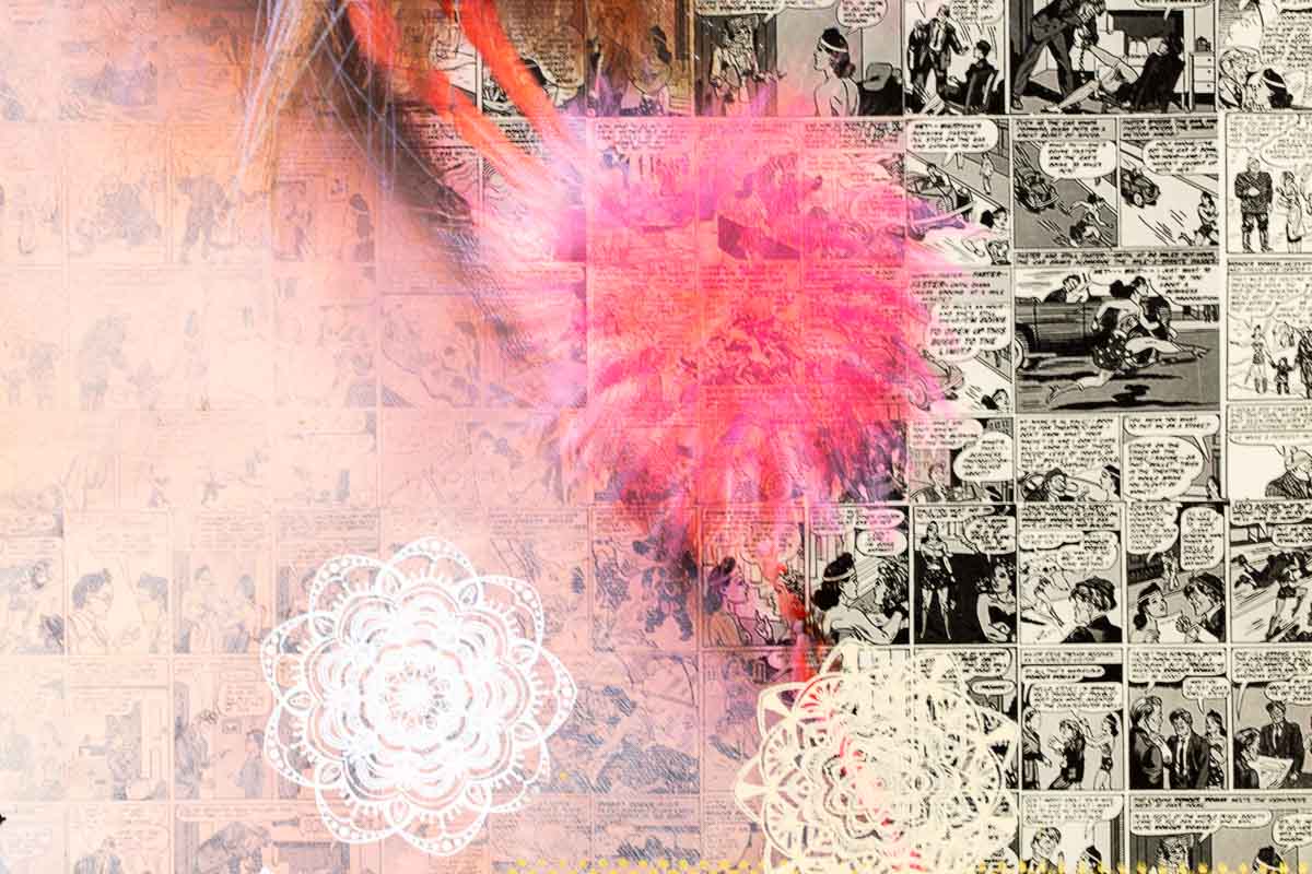 Pink Chic - Original Mr Malcontent Framed