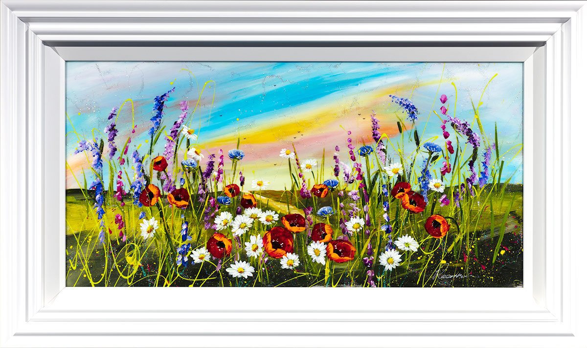 Vibrant Meadow Rozanne Bell Framed