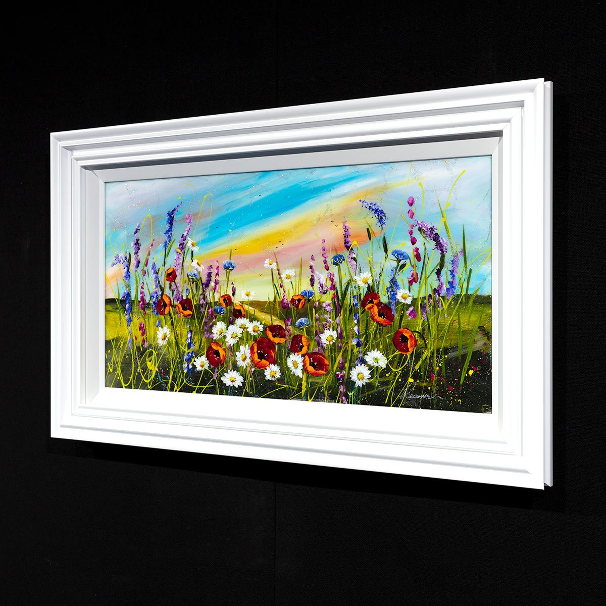 Vibrant Meadow Rozanne Bell Framed