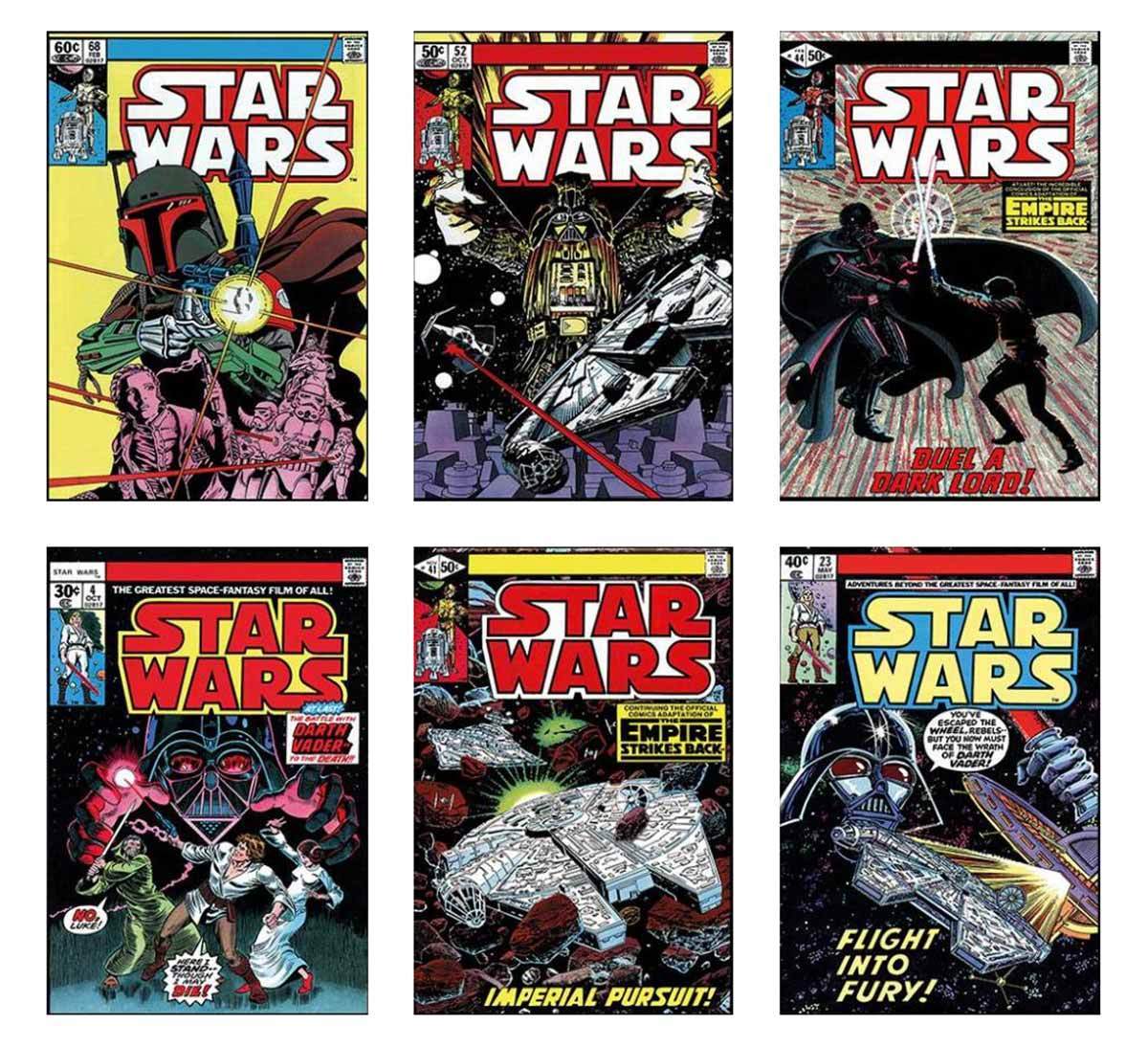 Star Wars Collection - Set of 6 Editions - RARE Stan Lee Canvas Unframed Set