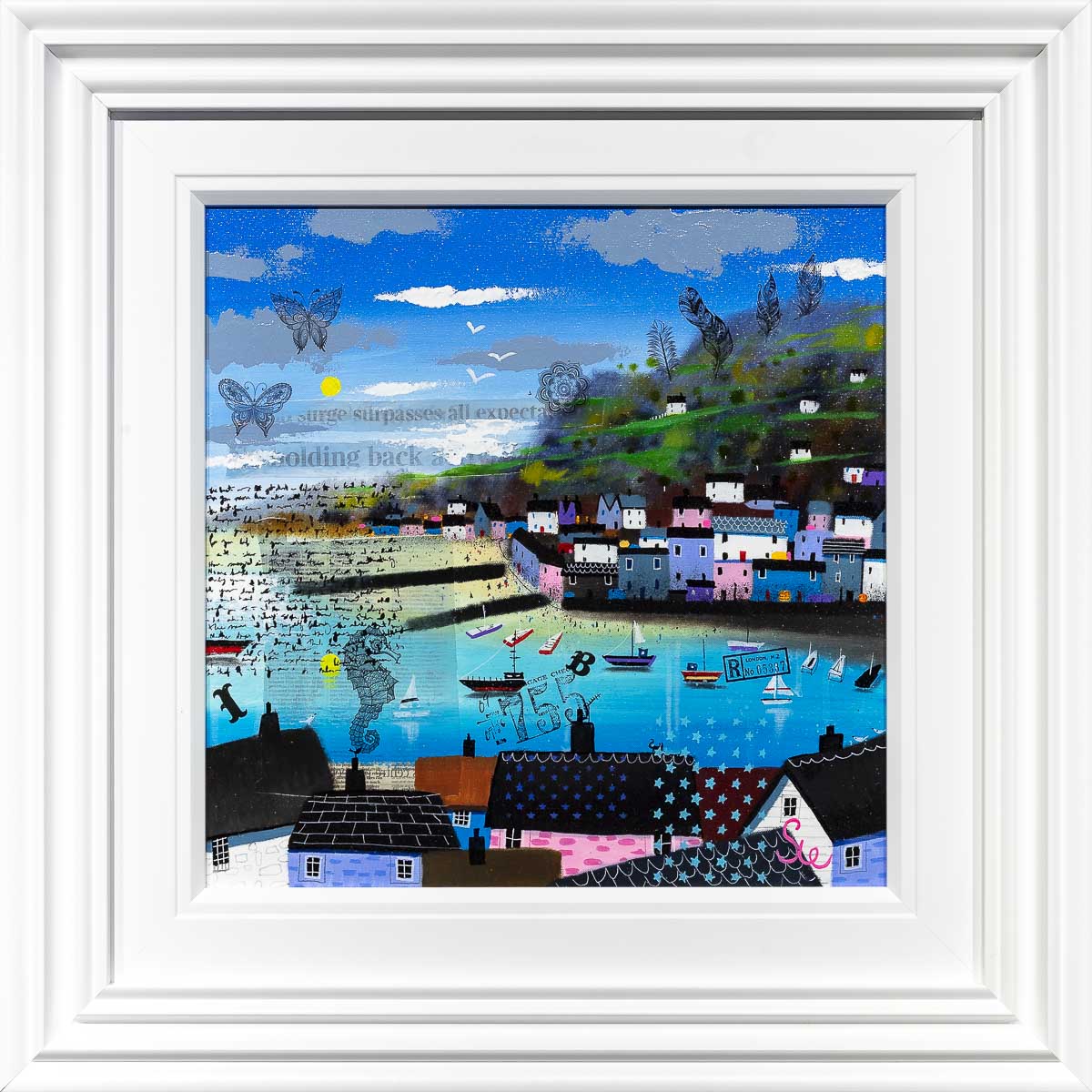 Coastal Daydreaming - Original Sue Elswick Framed