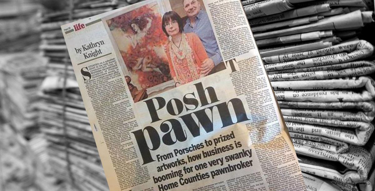 Daily Mail Article - Posh Pawn