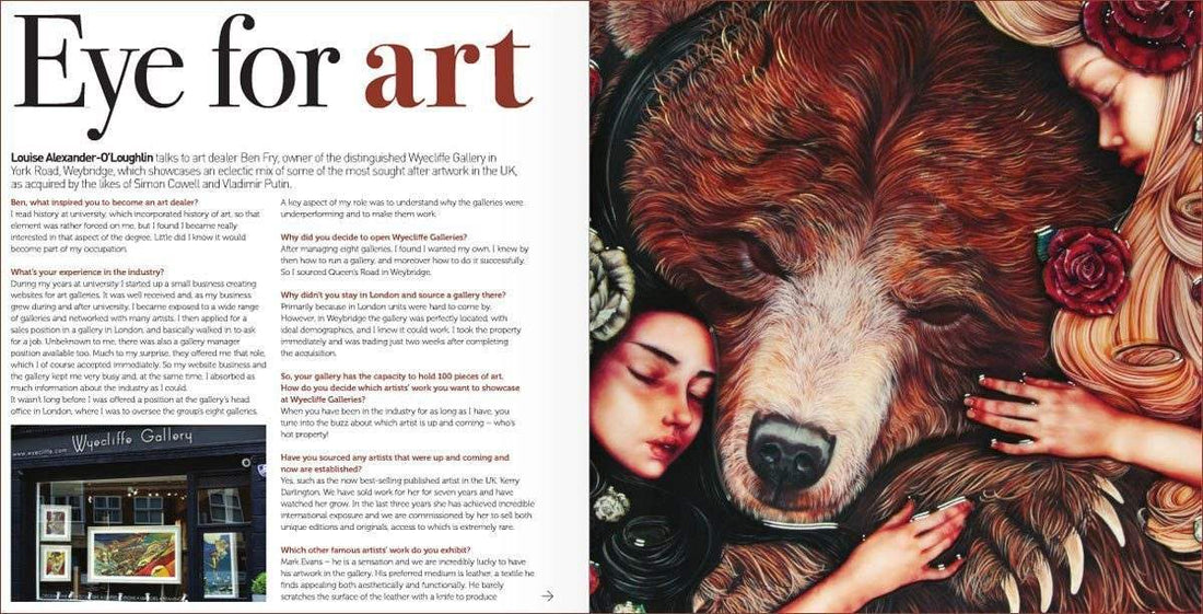 Interview in Essence Magazine - Wyecliffe Galleries