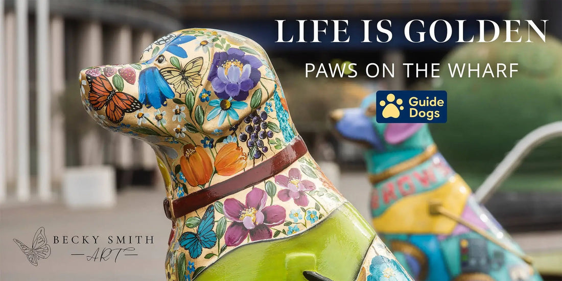 Becky Smith's Charity Sculpture - 'Life is Golden' - Wyecliffe Galleries