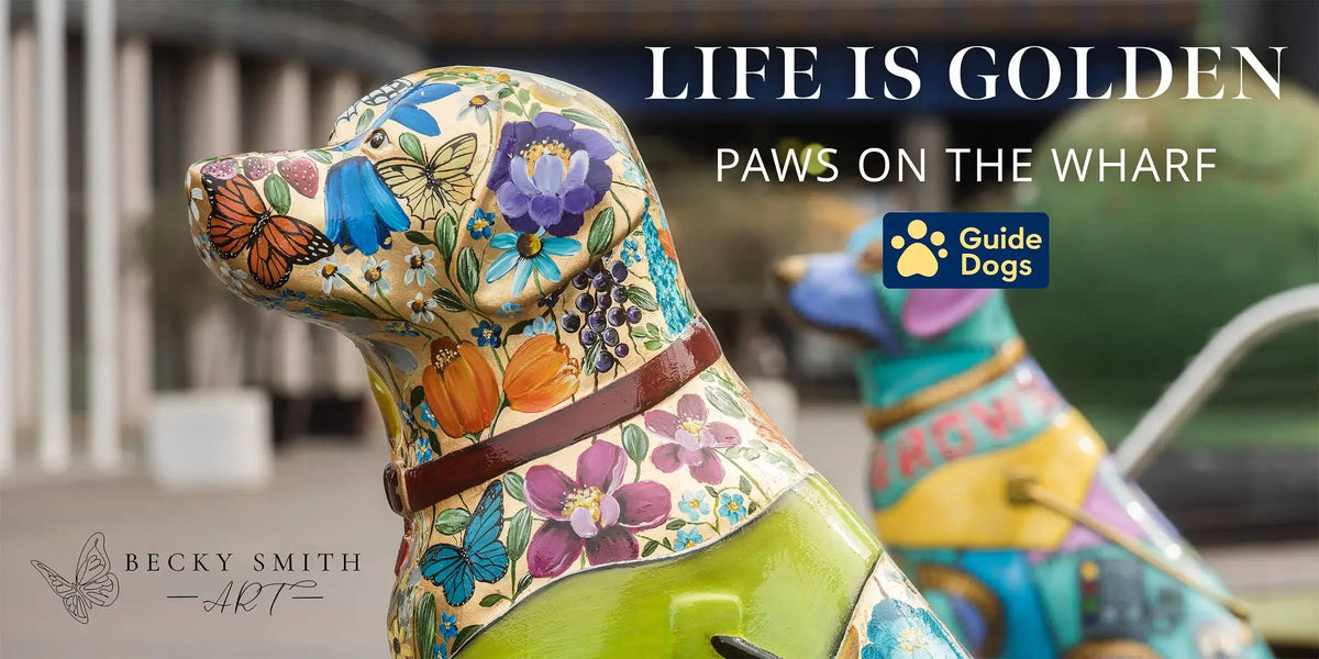 Becky Smith's Charity Sculpture - 'Life is Golden' - Wyecliffe Galleries