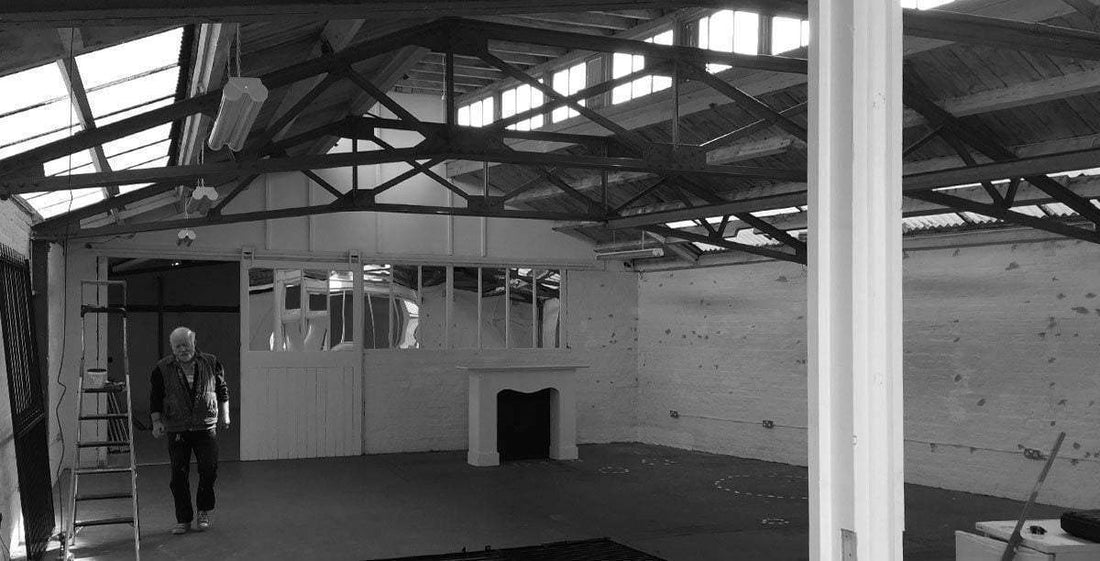 The first wall is up...... - Wyecliffe Galleries