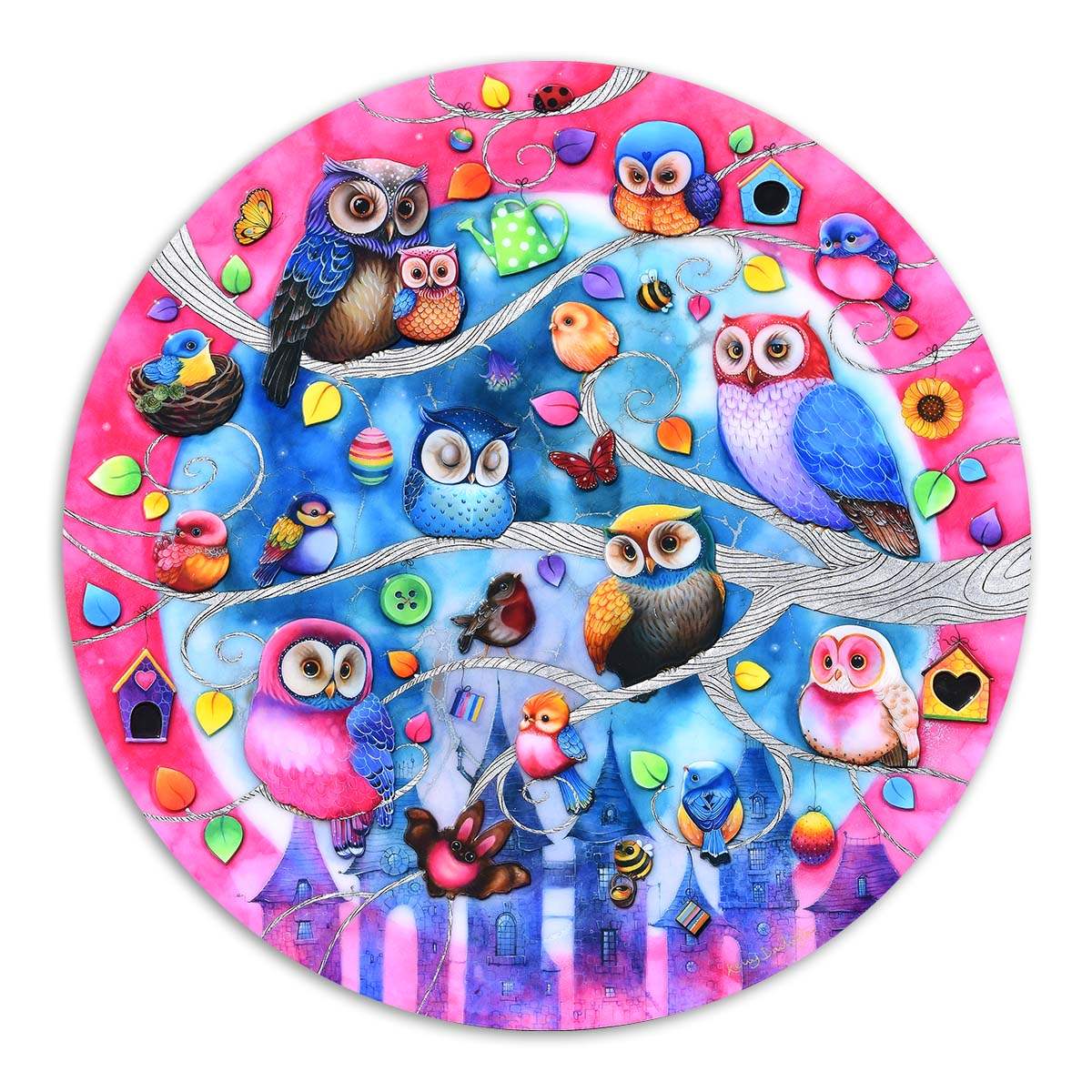 Kerry Darlington Circles, Hearts and Shaped Art Collection - Wyecliffe Galleries