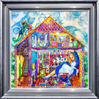 Alice in William Rabbits House - Original by artist Kerry Darlington - Wyecliffe Galleries