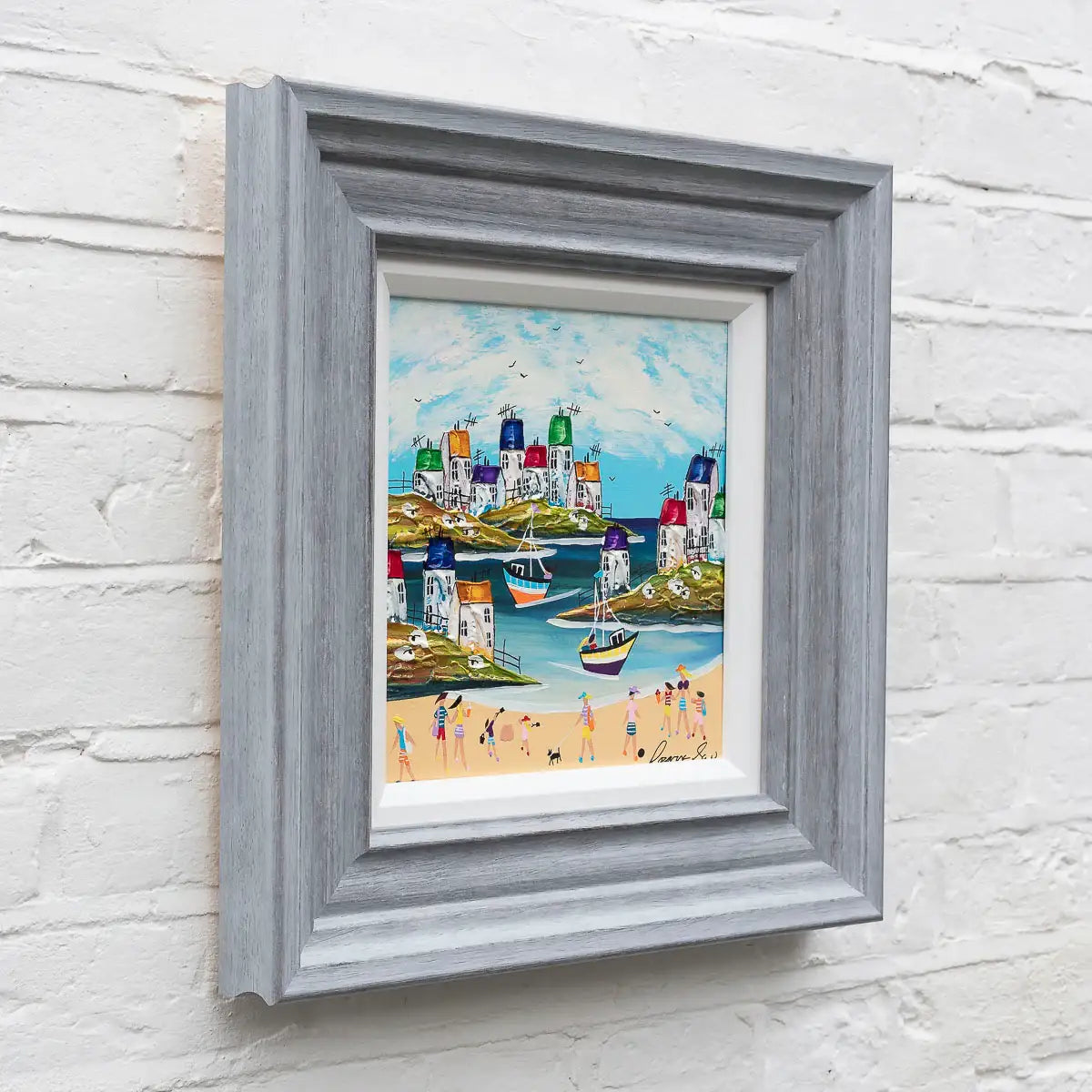 Boats In The Bright Bay - Original - SOLD