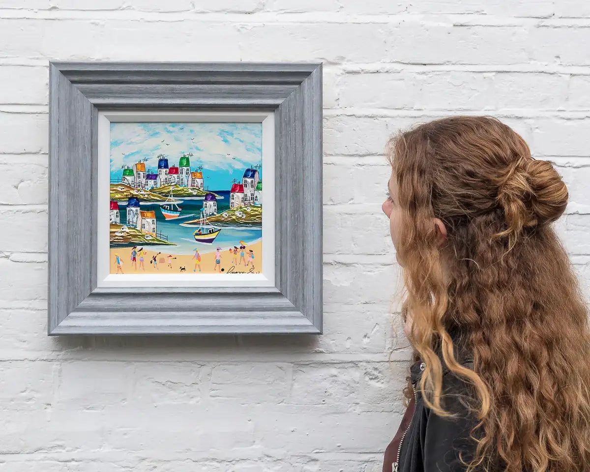 Boats In The Bright Bay - Original - SOLD
