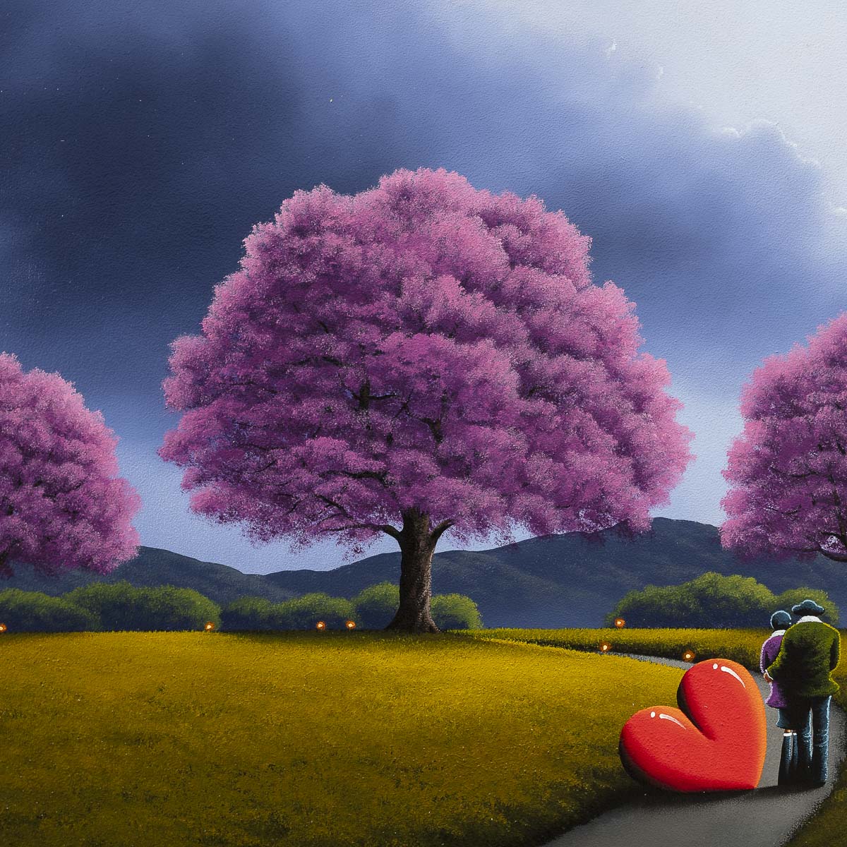 Cherry Blossoms Adorn The Path Of Our Love - Original