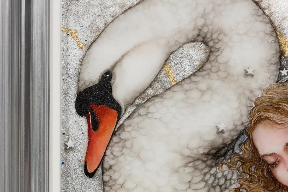 Cygnus - Original - SOLD by artist Kerry Darlington - Wyecliffe Galleries