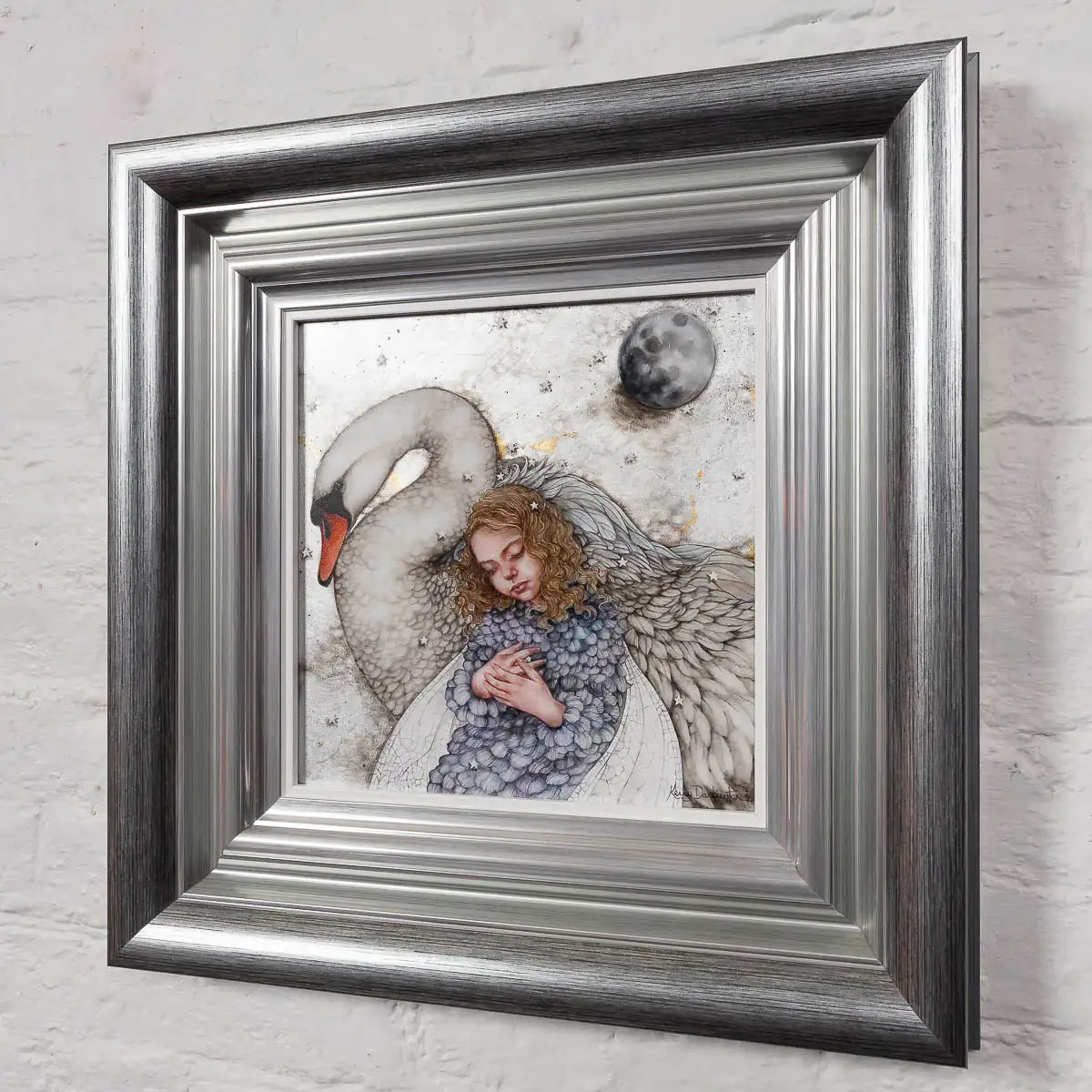 Cygnus - Original - SOLD by artist Kerry Darlington - Wyecliffe Galleries