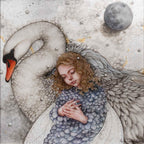 Cygnus - Original - SOLD by artist Kerry Darlington - Wyecliffe Galleries