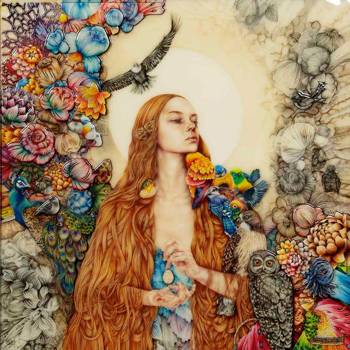 The Daughter of Gaia - GOLD Edition by artist Kerry Darlington - Wyecliffe Galleries