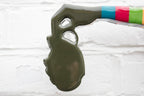 Drop The Bomb - Geo Striped - Miniature Wall Sculpture - Original