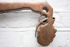 Drop The Bomb - Striped - Medium Wall Sculpture - Original