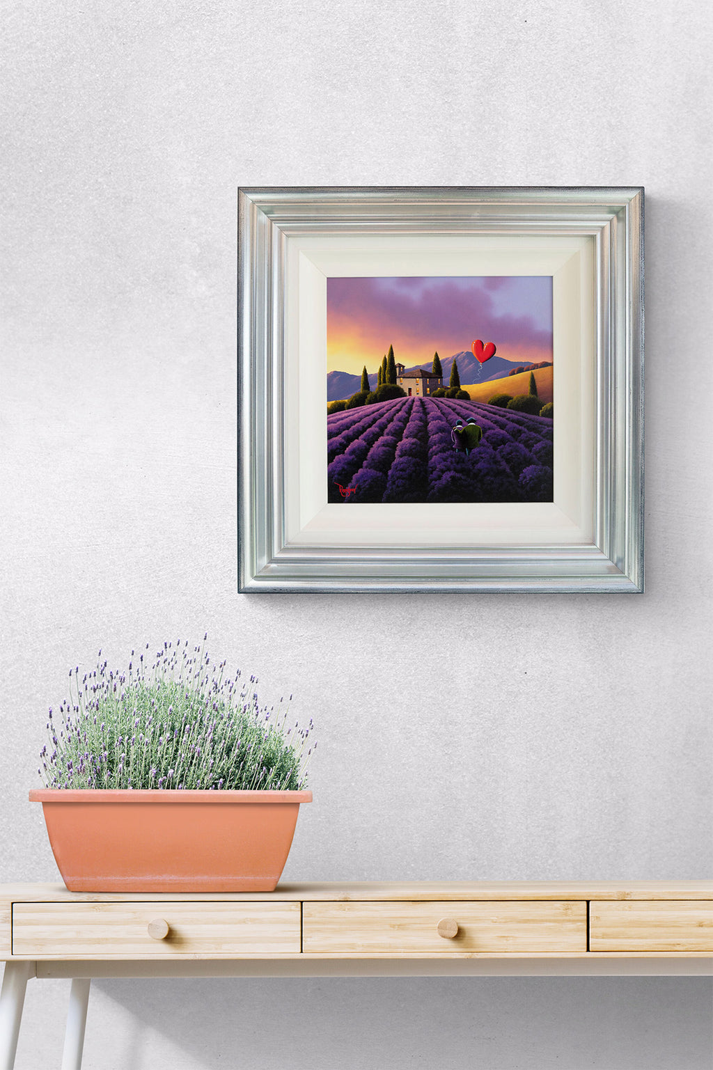 Embracing The Calmness Of Lavender Fields - Original