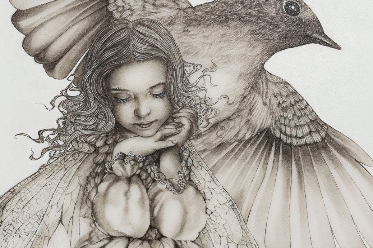 Everyone Deserves A Chance To Fly - Original by artist Kerry Darlington - Wyecliffe Galleries