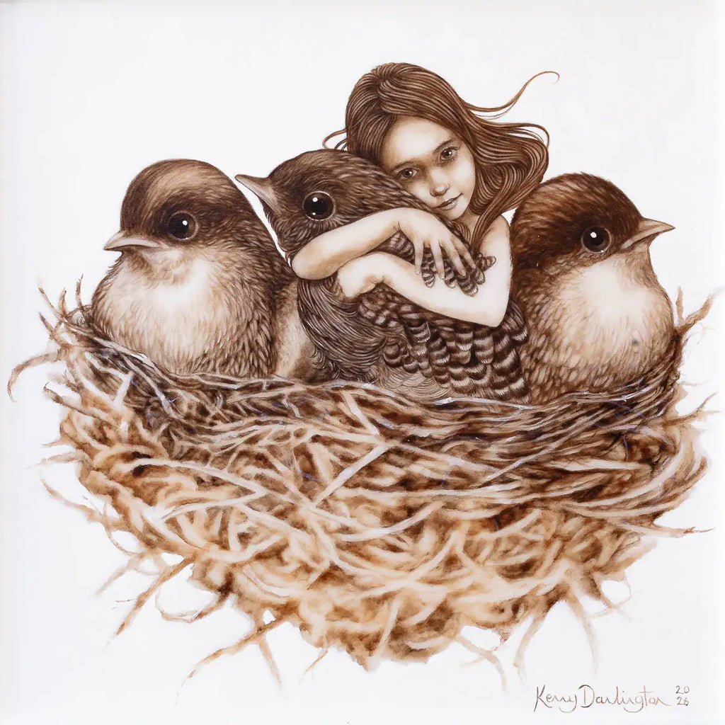 Feathered Folk - Original - SOLD