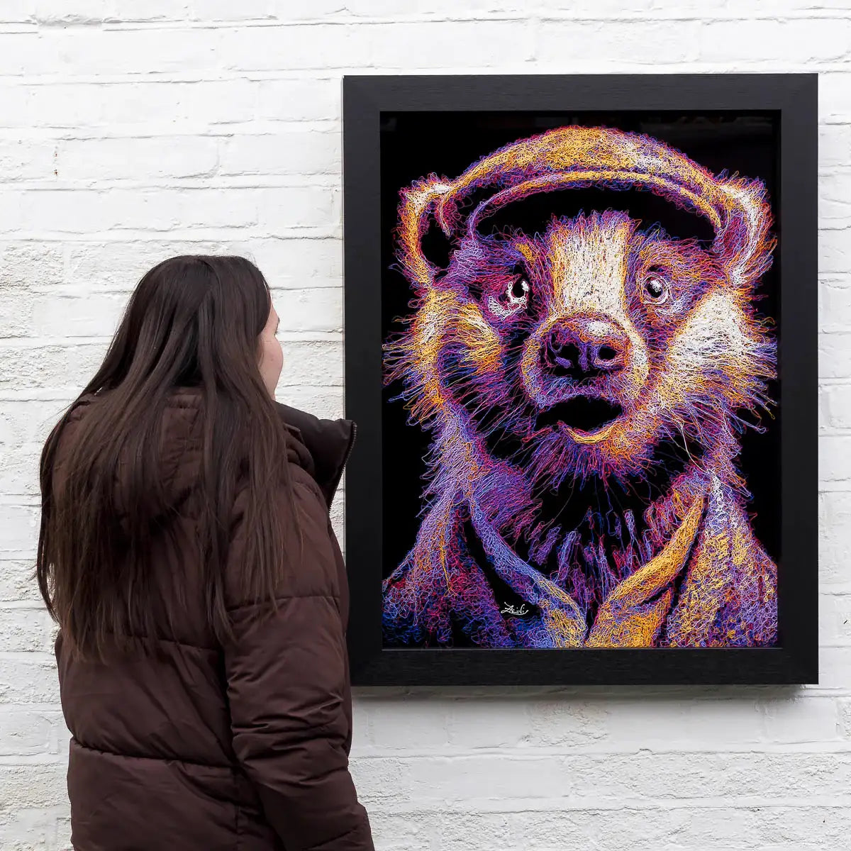 Flat Cap and Claws - Original - SOLD