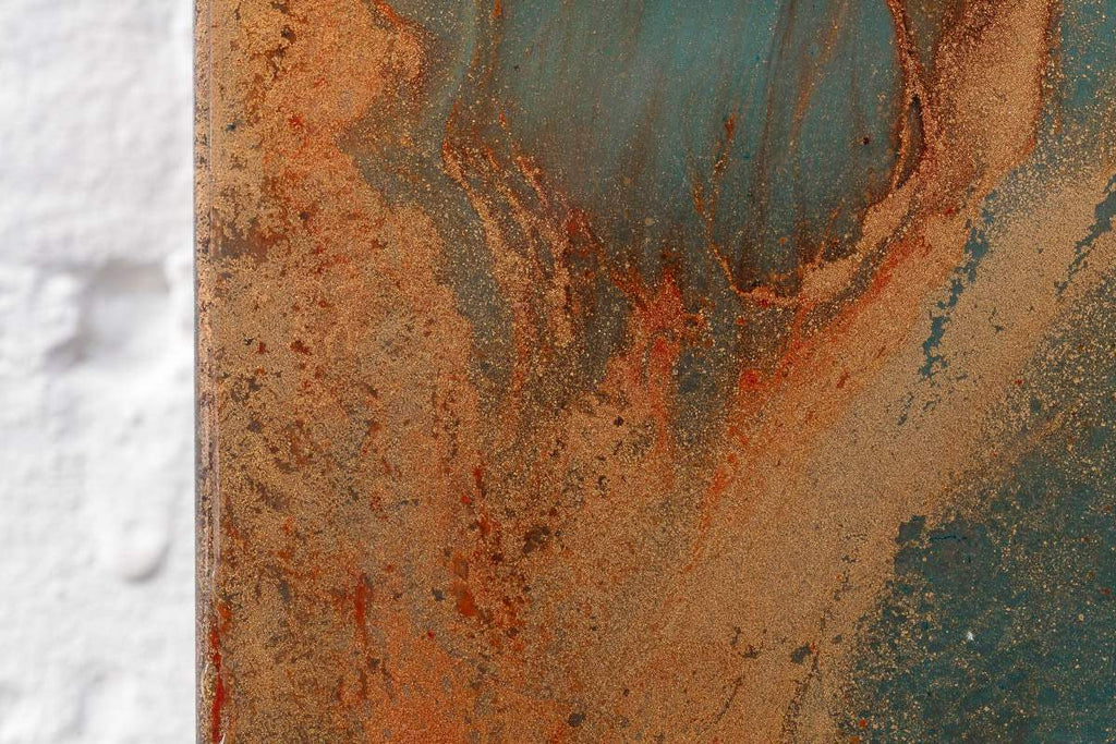 Flourishing - Original Diptych on Metal