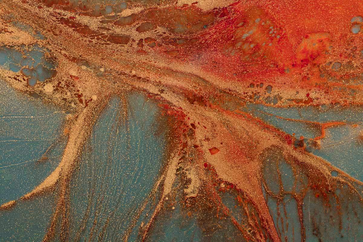 Flourishing - Original Diptych on Metal