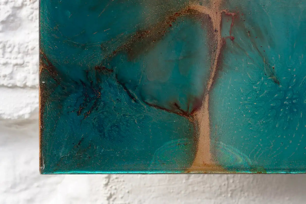 Flourishing - Original Diptych on Metal