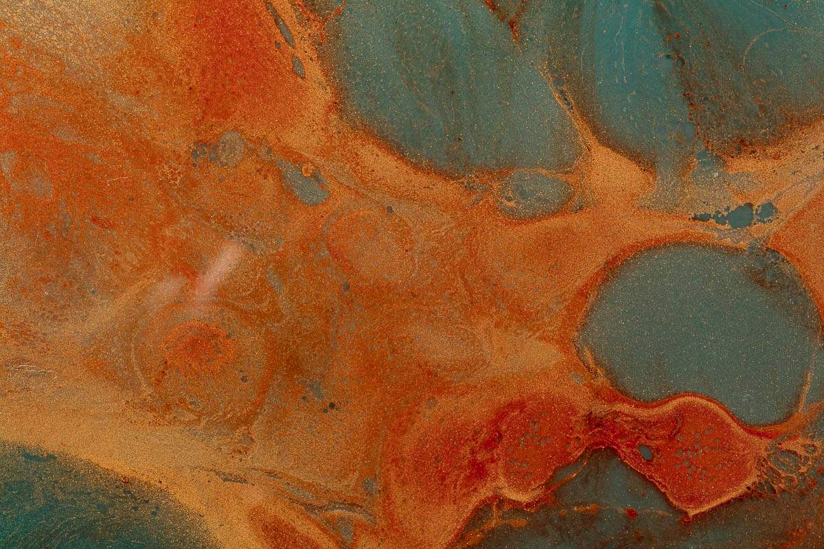 Flourishing - Original Diptych on Metal