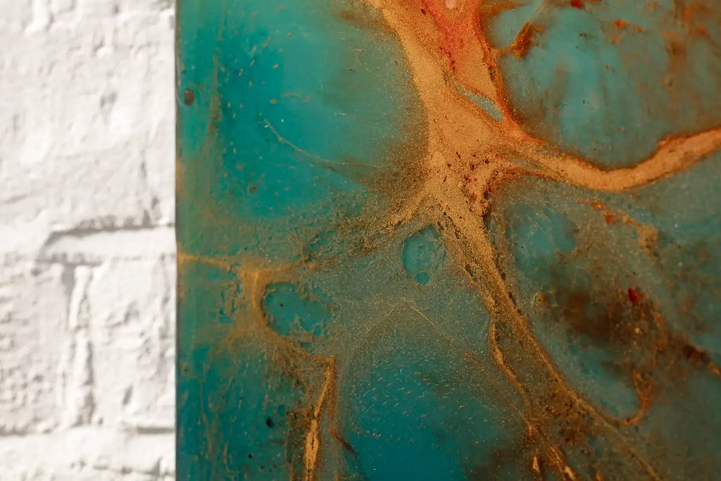 Flourishing - Original Diptych on Metal