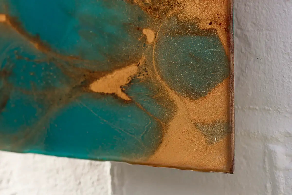 Flourishing - Original Diptych on Metal