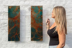 Flourishing - Original Diptych on Metal