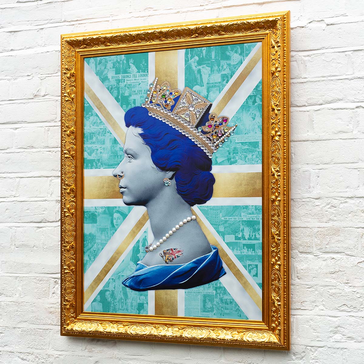 Gold / Teal Queen - Original Print