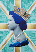 Gold / Teal Queen - Original Print