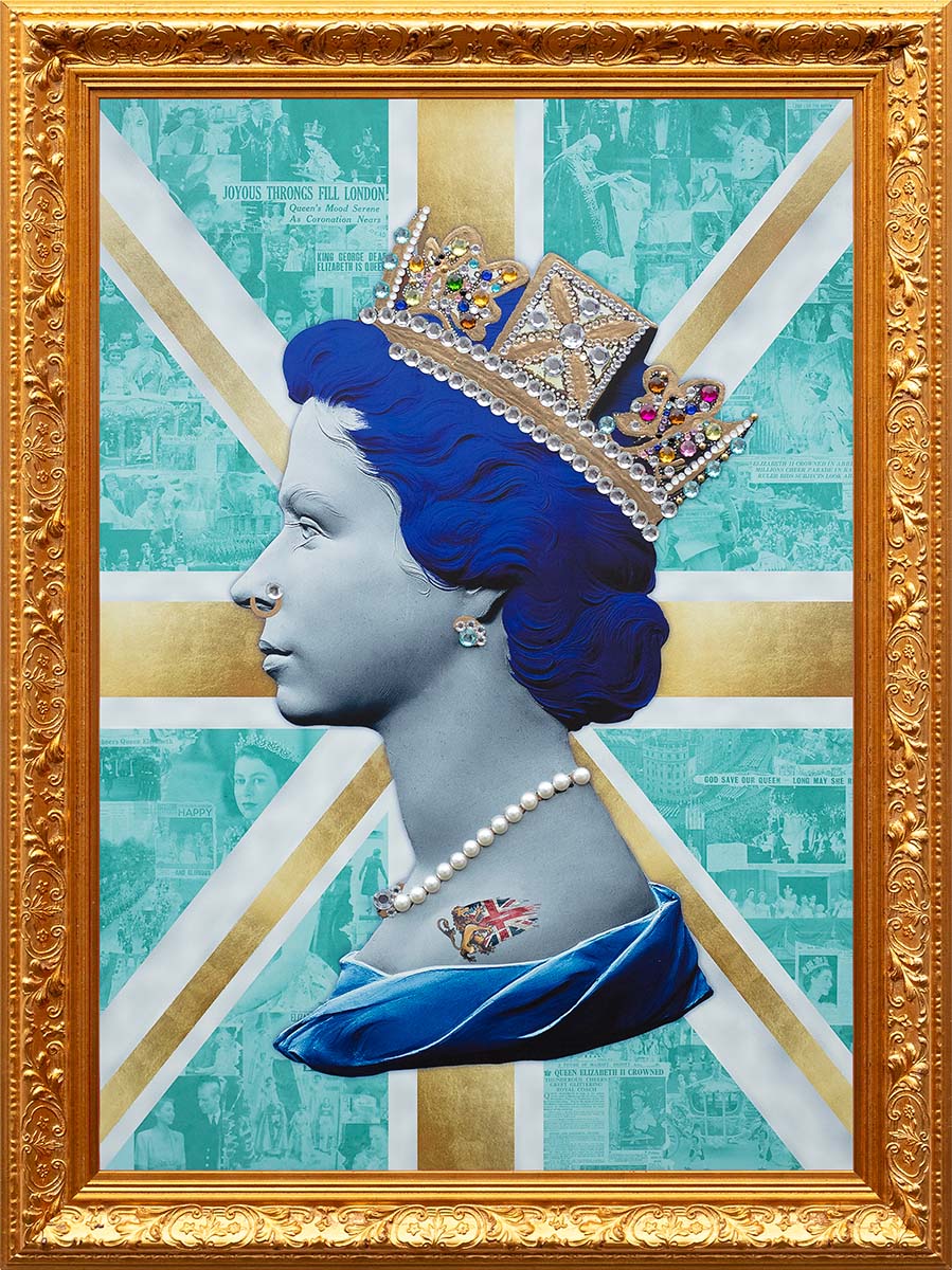 Gold / Teal Queen - Original Print