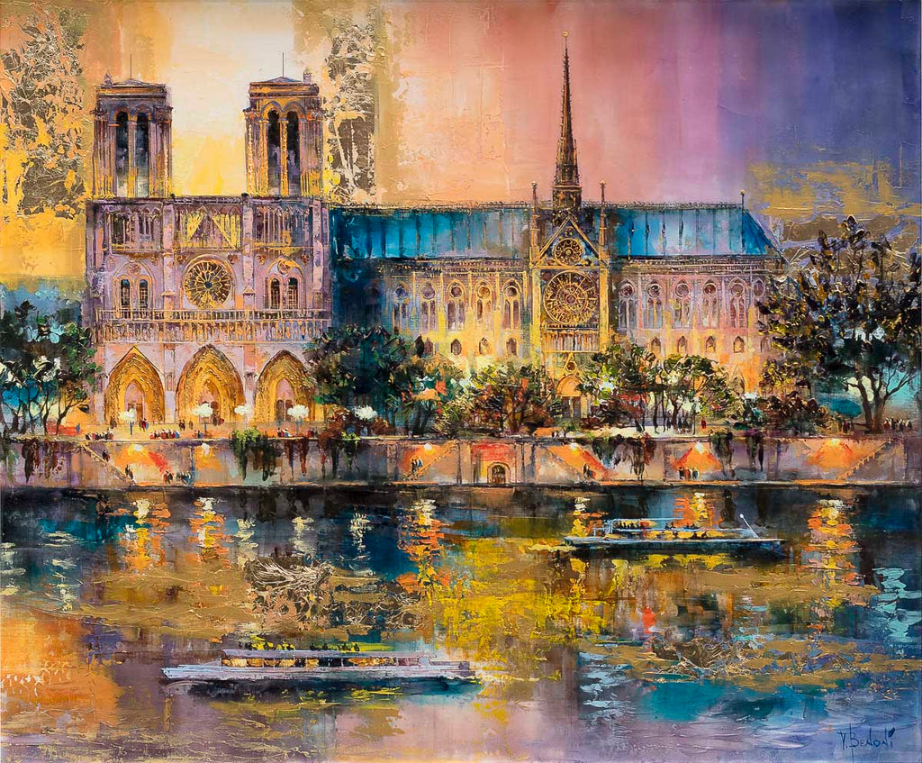 Golden Glow Of Notre Dame - Original