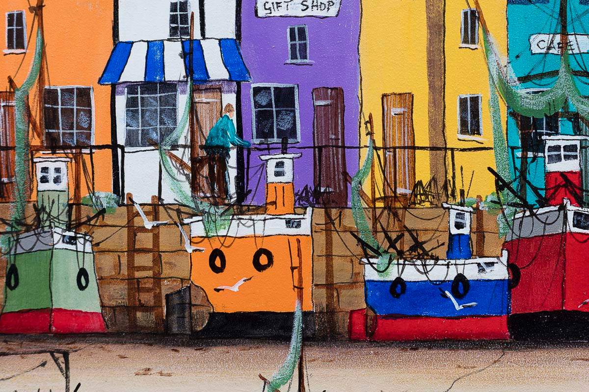 Harbour At Low Tide - Original