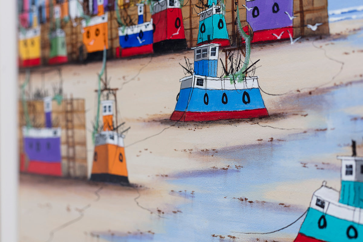 Harbour At Low Tide - Original