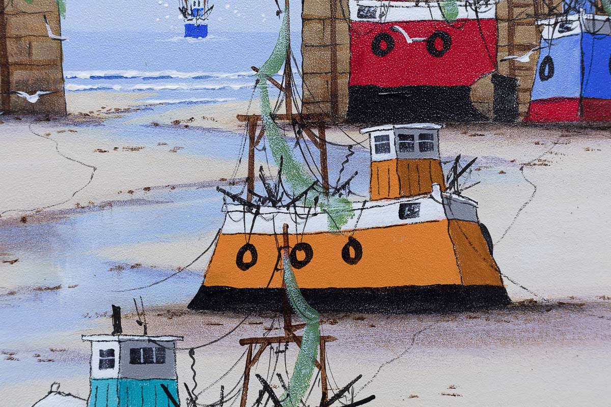 Harbour At Low Tide - Original