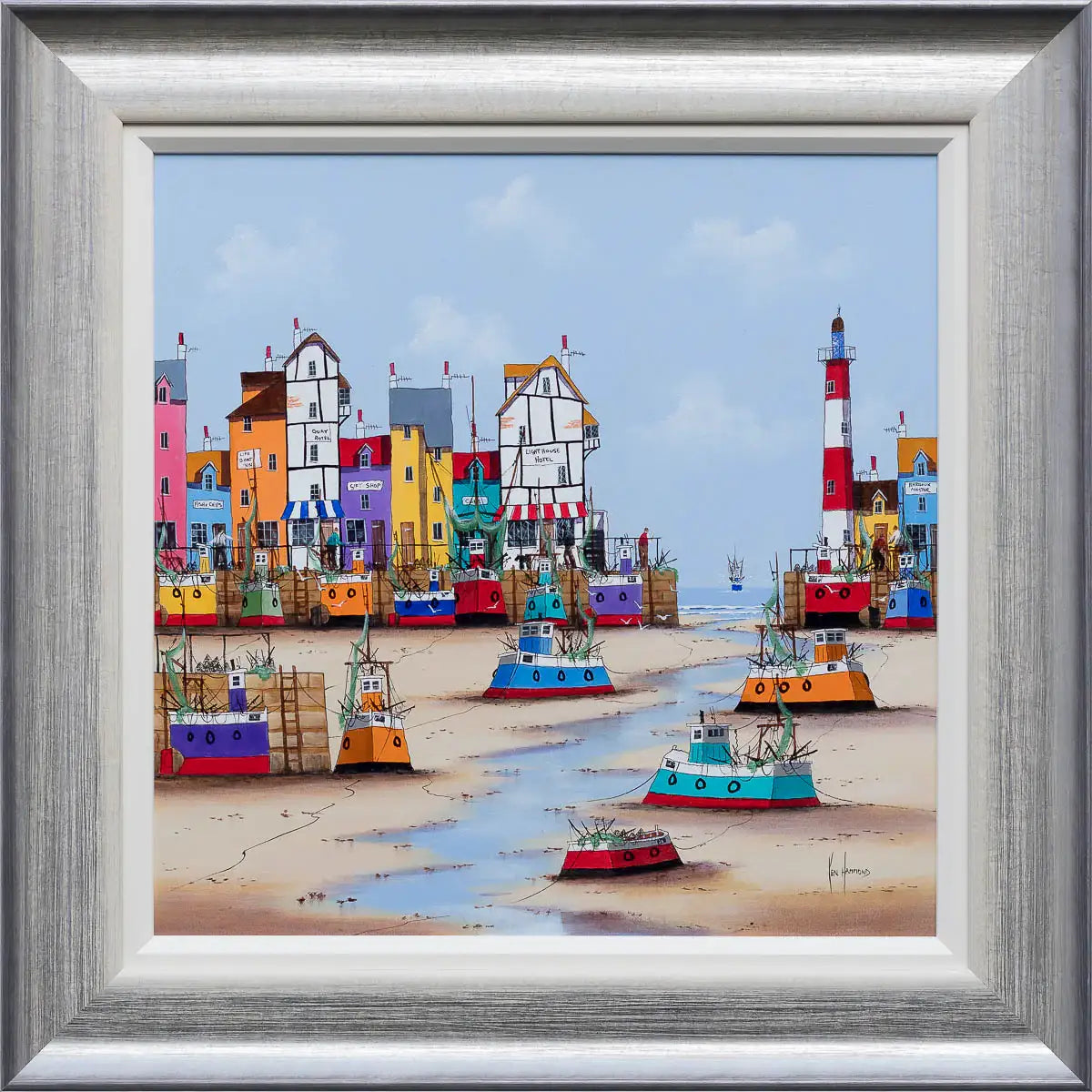 Harbour At Low Tide - Original