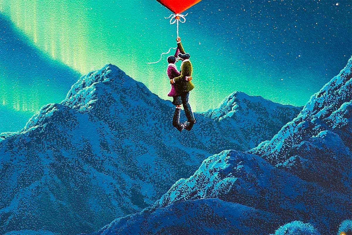 High On Love Under Aurora Skies - Original - SOLD