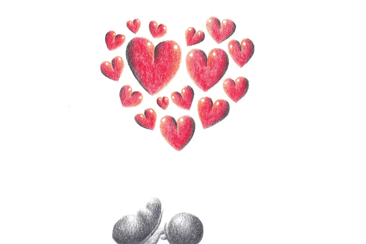 Hugs And Kisses - Original Sketch - SOLD